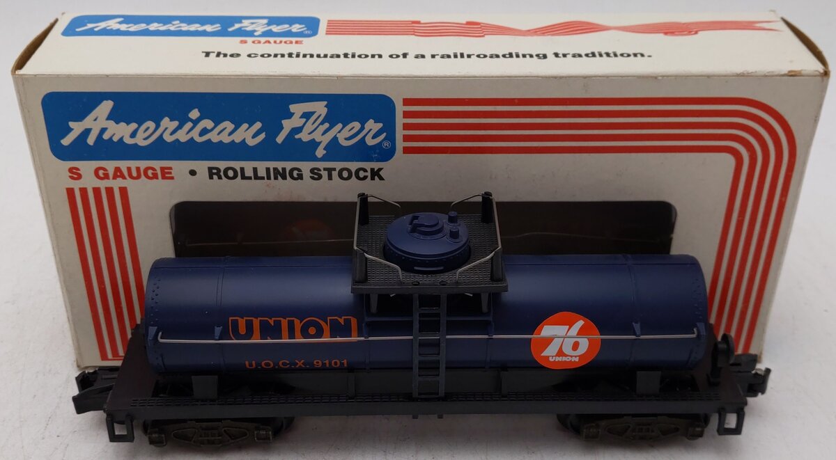 American Flyer 4-9101 S Gauge Union Oil Single Dome Tank Car #9101 EX/Box