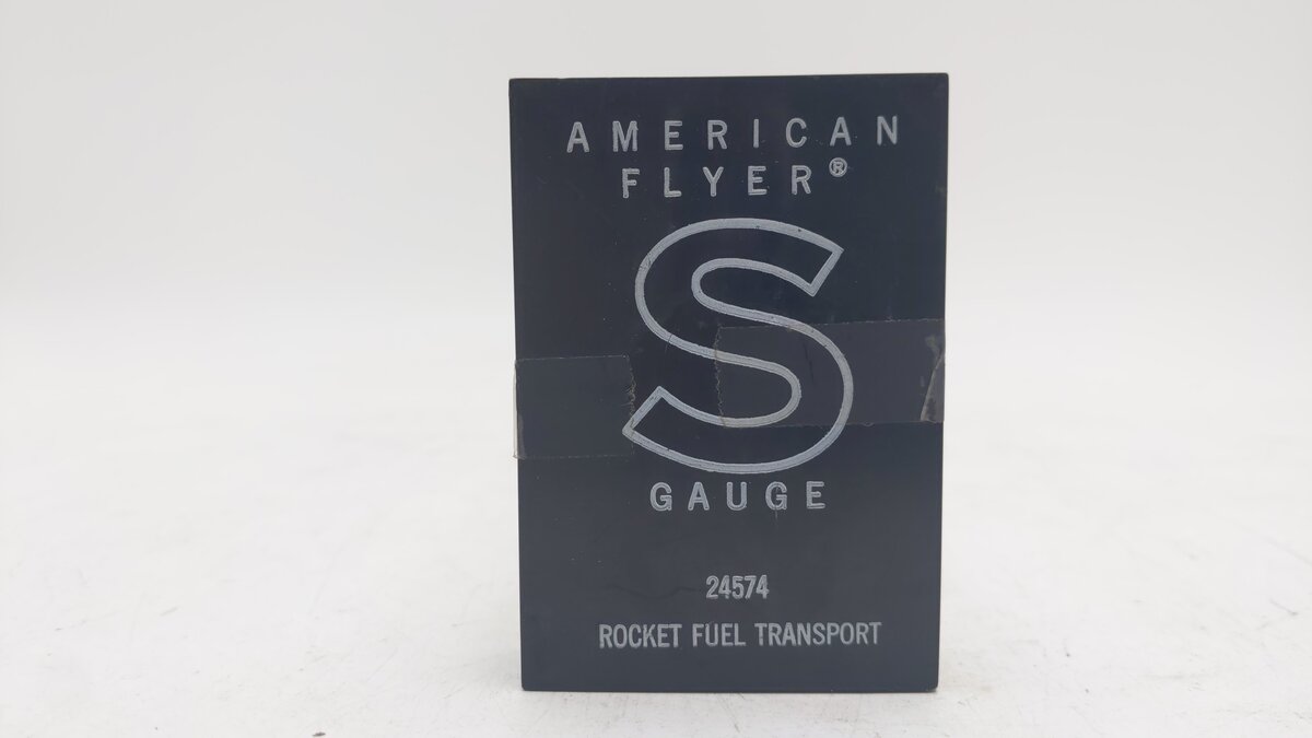 American Flyer 24574 Vintage S USAF Blue Yellow Rocket Fuel Transport Car EX/Box