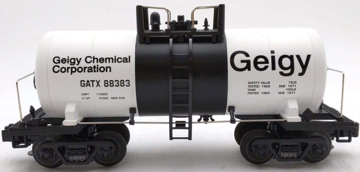 MTH 20-96015 O Gauge Geigy 8,000 Gallon Tank Car #88383 LN