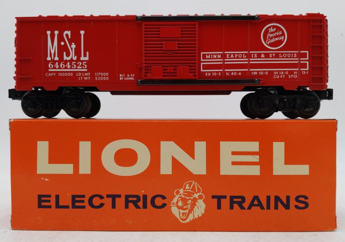 Lionel 6-29237 O Gauge Minneapolis & St. Louis Boxcar #6464525 LN/Box