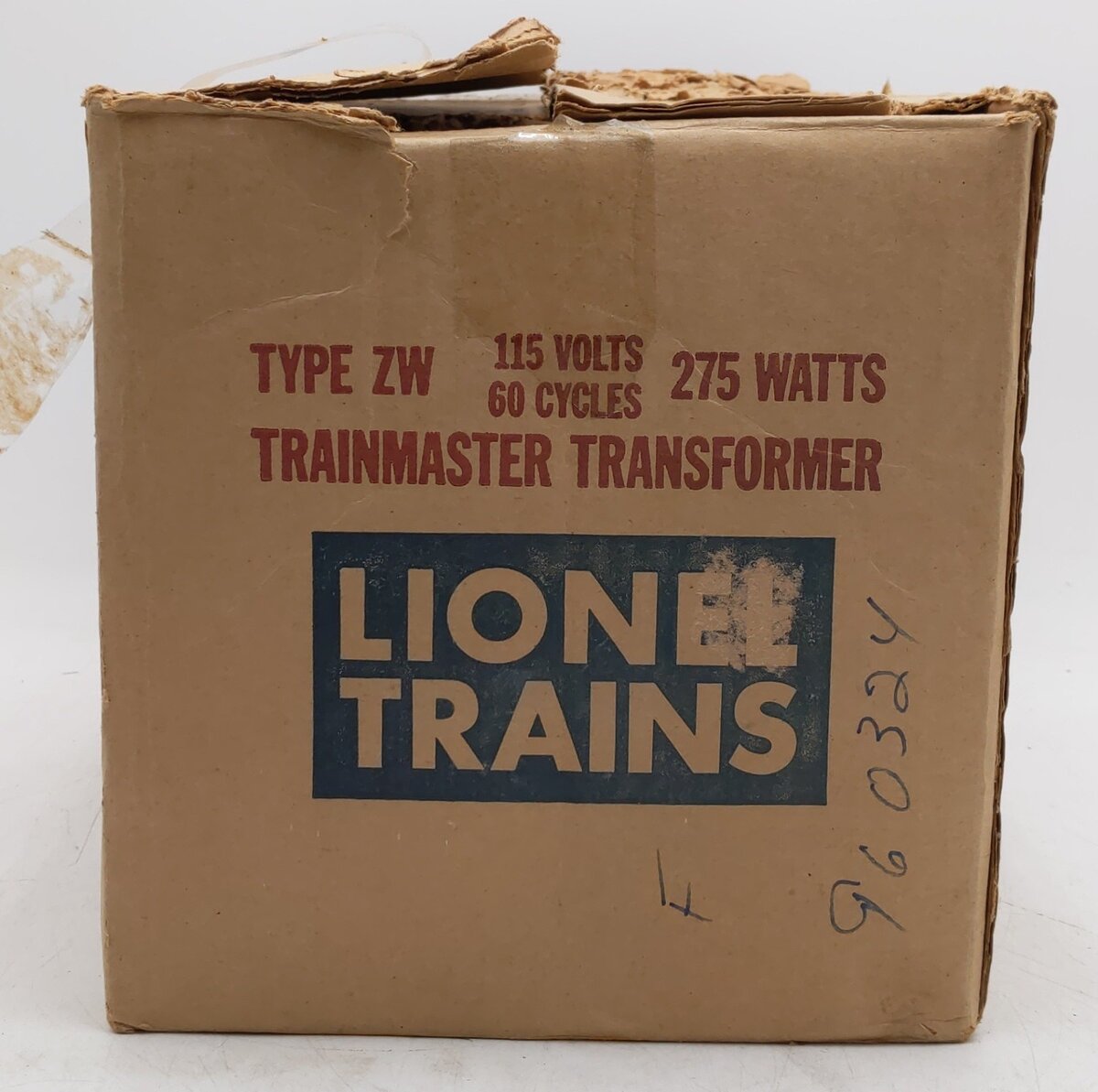 Lionel ZW Vintage O Gauge Trainmaster 275 Watt Transformer with Whistle VG/Box