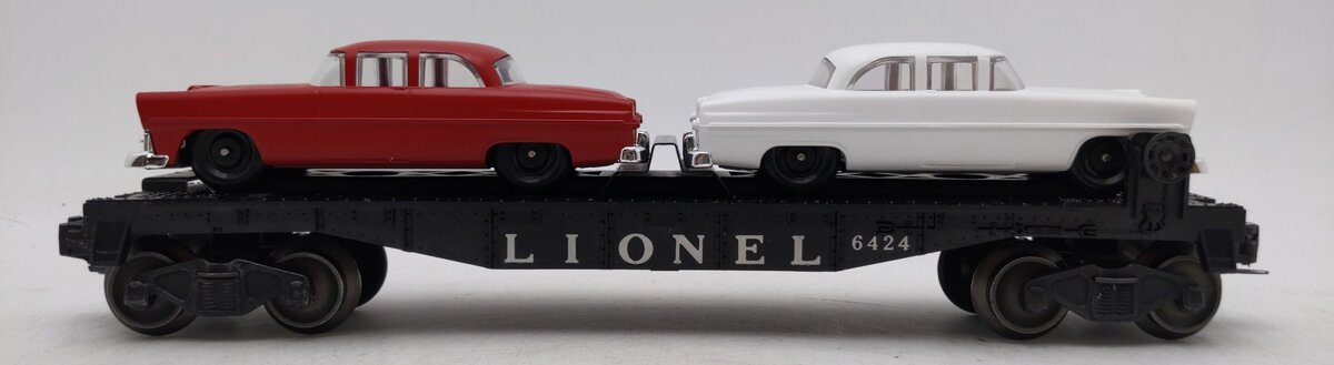 Lionel 6424 Vintage O Lionel Lines Flatcar w/Automobiles EX