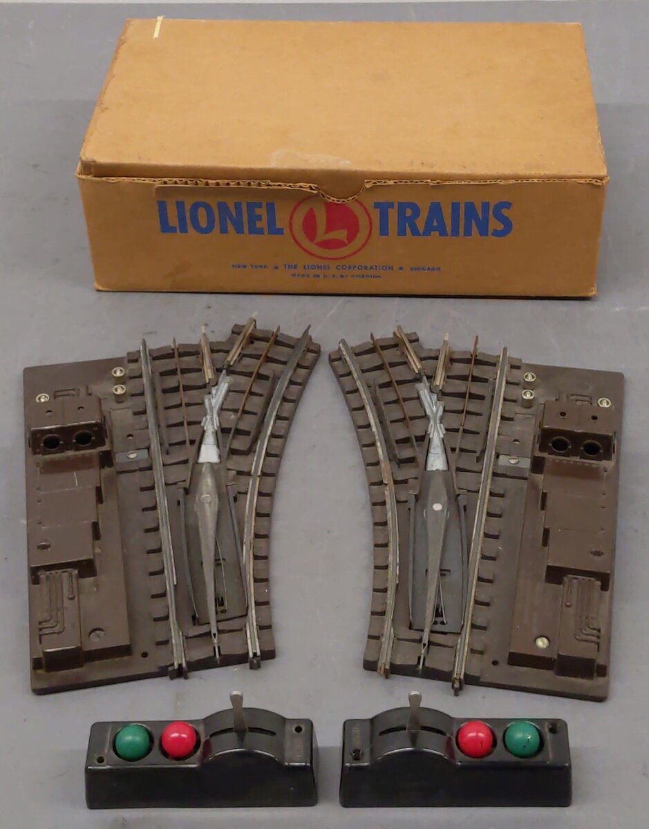Lionel 112 Vintage LH & RH Super O Remote Control Switches (Pair of 2) VG/Box