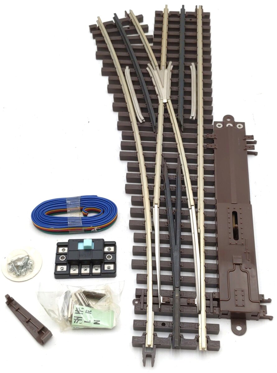 Atlas 6072 O Gauge Nickel Silver O-72 Left Hand Remote Switch Turnout LN/Box