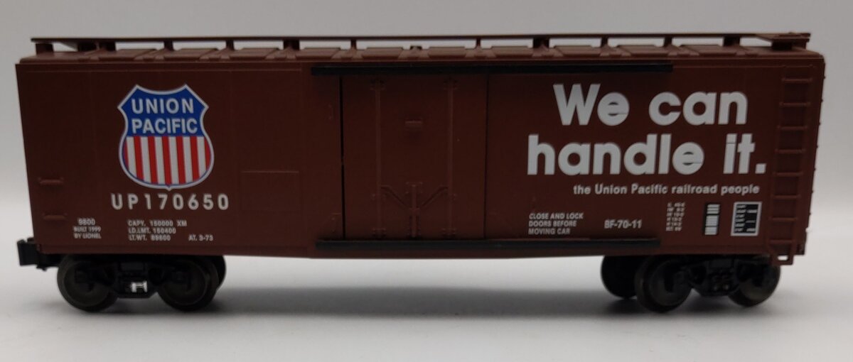 Lionel 6-17318 Standard O Union Pacific Boxcar #170650 NIB