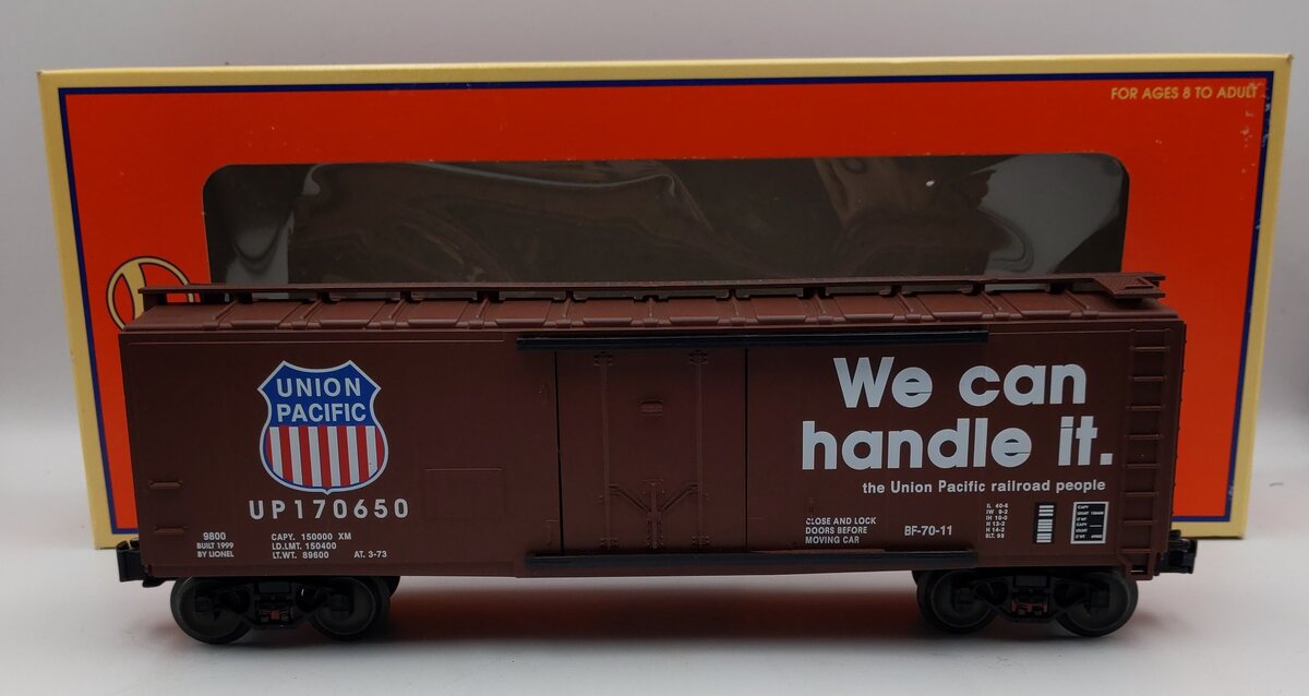Lionel 6-17318 Standard O Union Pacific Boxcar #170650 NIB