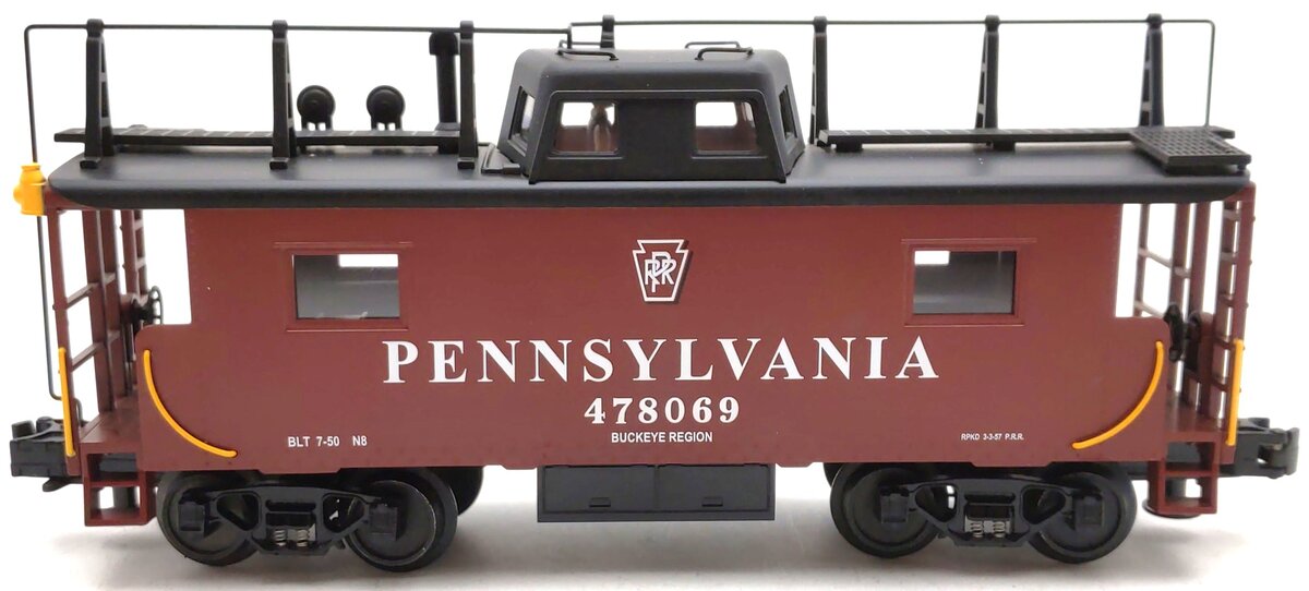 MTH 20-91014 O Gauge Pennsylvania Railroad N-8 Steel Caboose #478069 LN/Box