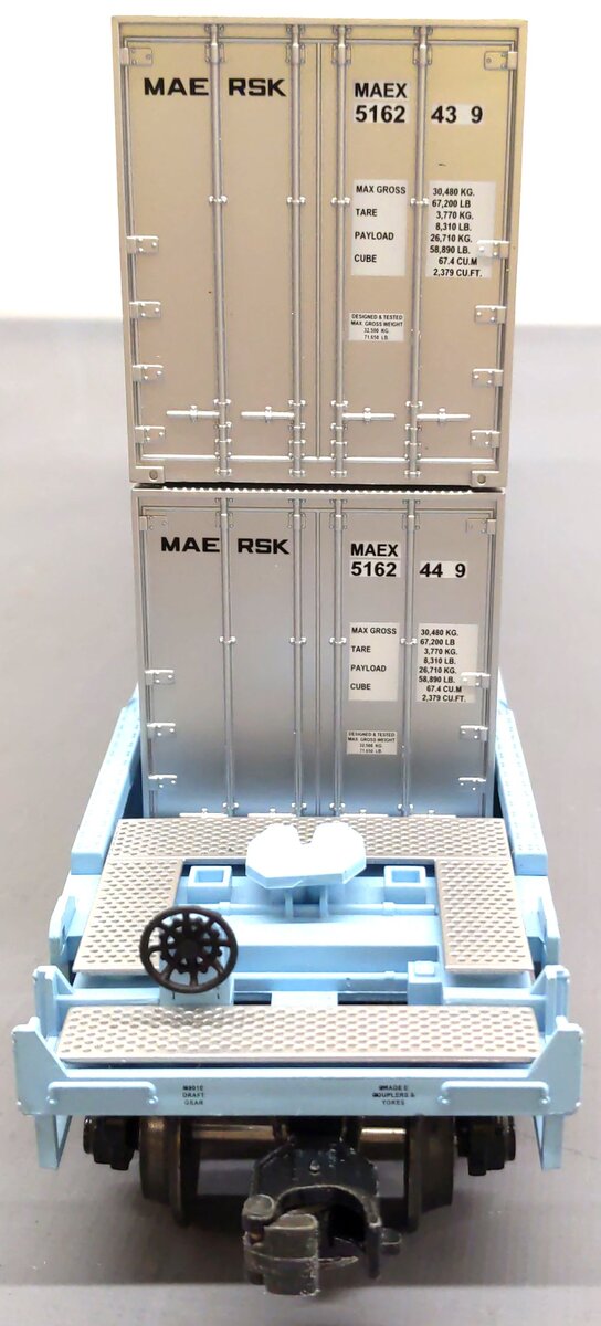 MTH 20-95006O Gauge Maersk Husky Stack Car w/ Containers EX/Box