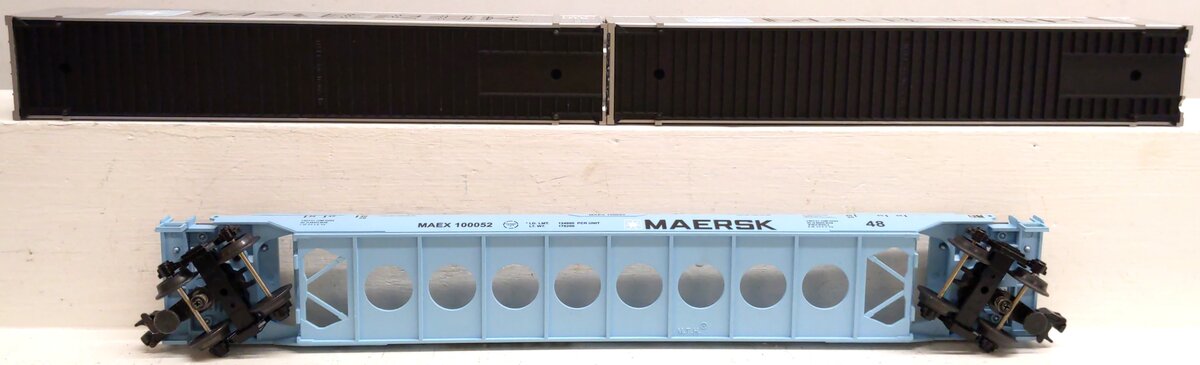 MTH 20-95006O Gauge Maersk Husky Stack Car w/ Containers EX/Box
