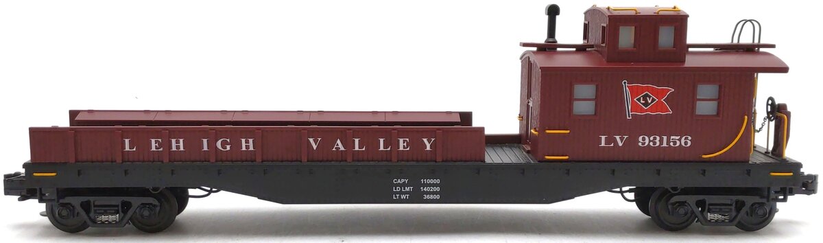 MTH 20-98223 O Gauge Lehigh Valley Crane Tender #93156 LN/Box
