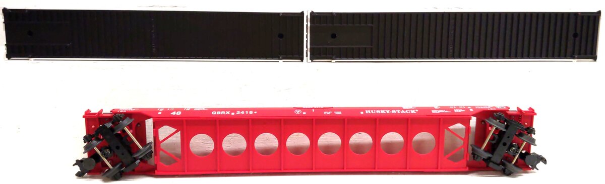 MTH 20-95003 O Gauge Southern Pacific Husky Stack Car #2415 w/Containers EX/Box