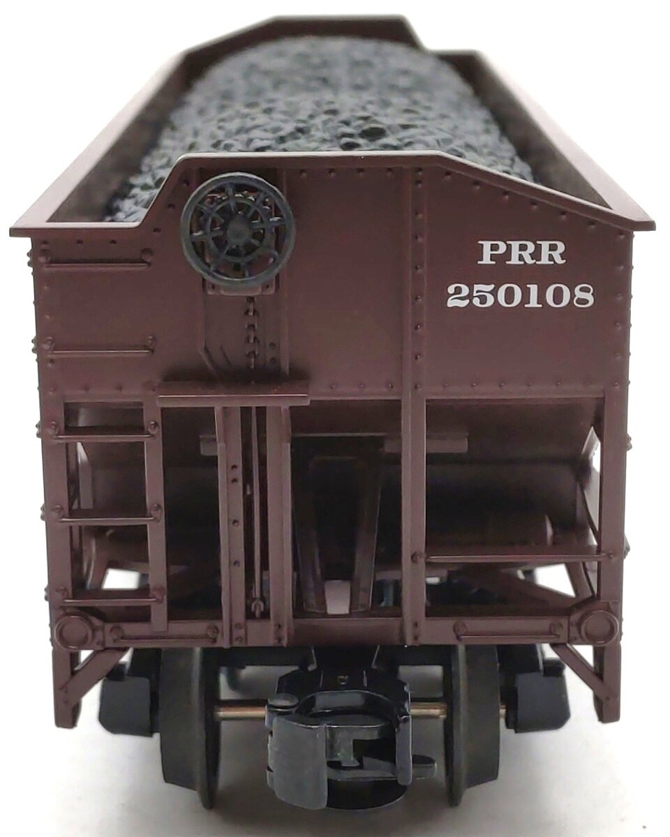 MTH 20-97447 O Gauge Pennsylvania 2-Bay Hopper Car with Coal Load #250108 LN/Box