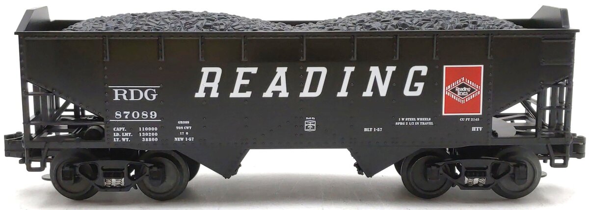 MTH 20-97450 O Reading Hopper #87089 LN/Box