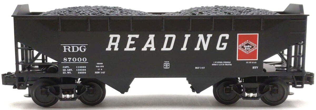 MTH 20-97450 O Reading Hopper #87000 LN/Box