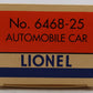 Lionel 6-38324 O Gauge Modern Reproduction Automobile Boxcar LN/Box