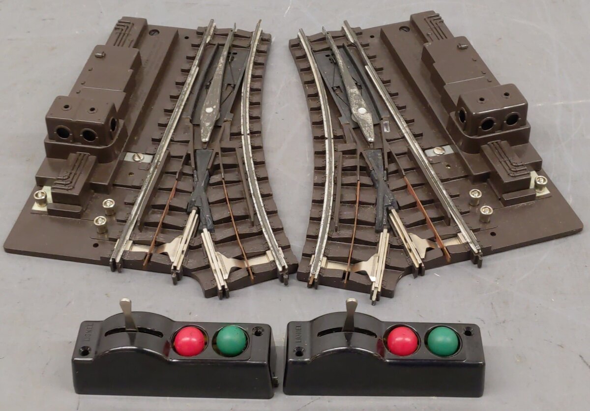 Lionel 112 Vintage LH & RH Super O Remote Control Switches (Pair of 2) VG/Box