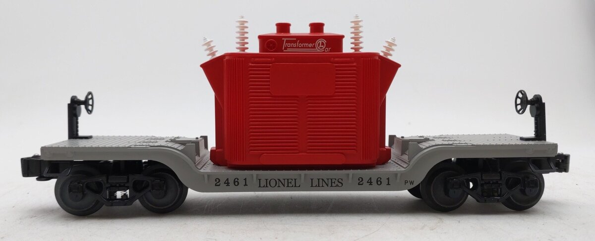 Lionel 6-26047 O Gauge PWC 2461 Flatcar w/Red Transformer LN/Box