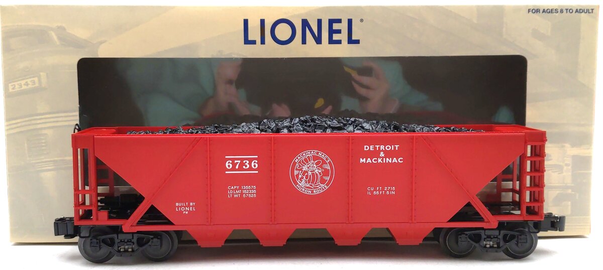 Lionel 6-19355 PWC #6736 Quad Hopper LN/Box