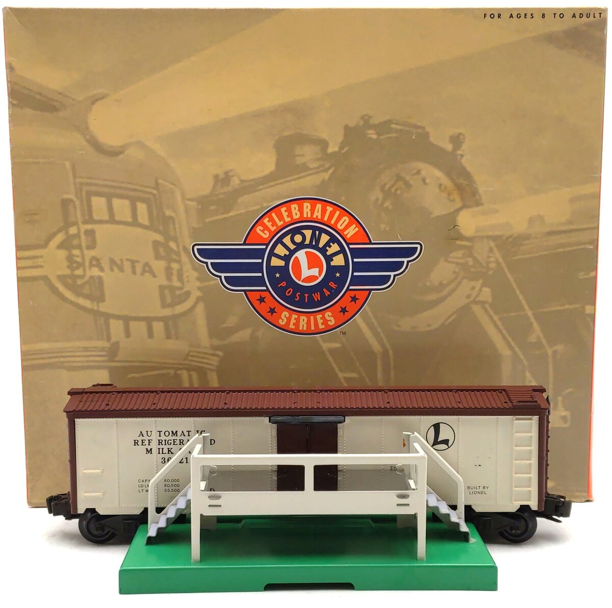 Lionel 6-19554 O PWC Operating Milk Car Set EX/Box