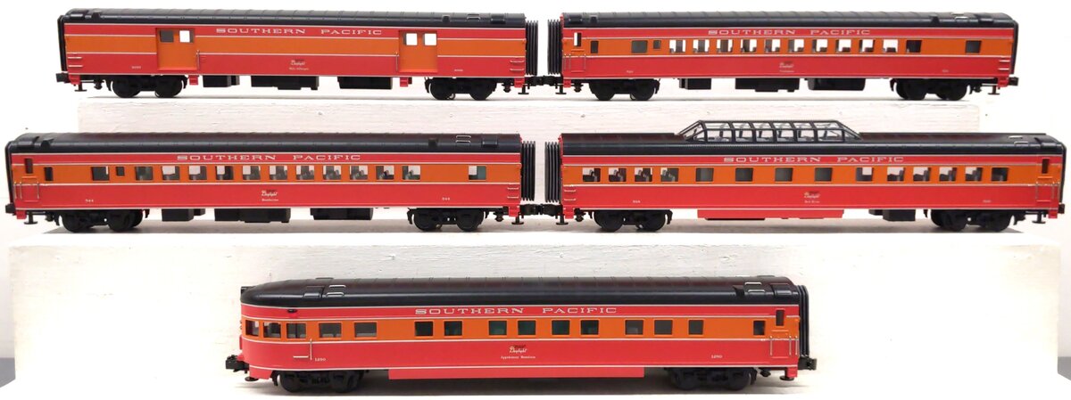 MTH 20-6523 Southern Pacific 70' Streamlined Passenger Car Set EX/Box