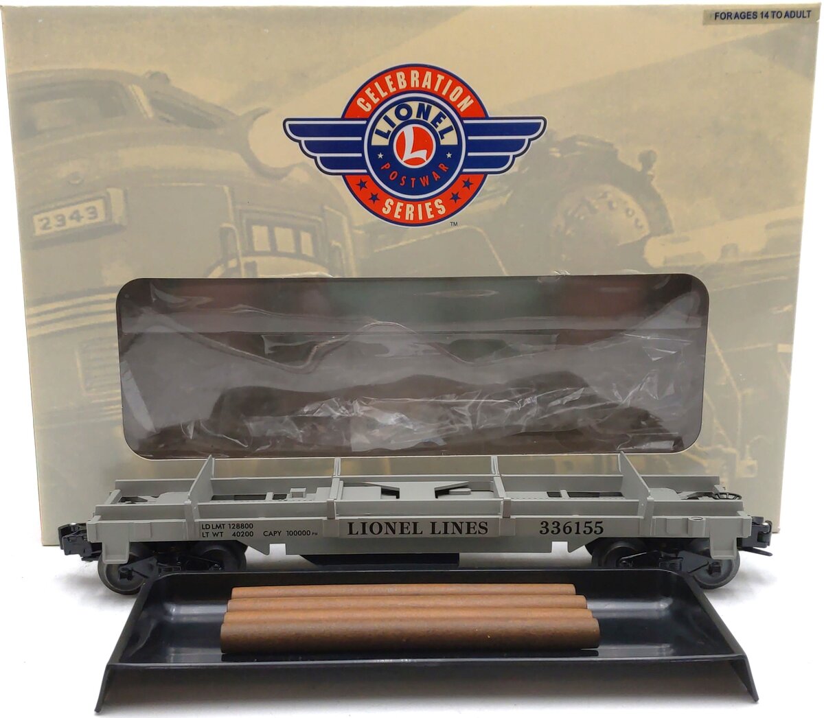 Lionel 6-29873 #3361 Lionel Lines Log Dump Car EX/Box