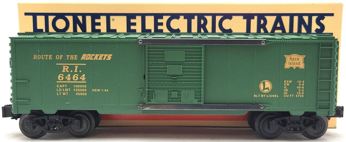 Lionel 6-19258 Rock Island Green 6464-75 Boxcar Series II LN/Box