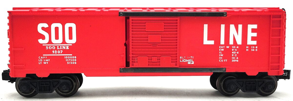 Lionel 6-9207 O Gauge Soo Line Boxcar #9207 VG/Box