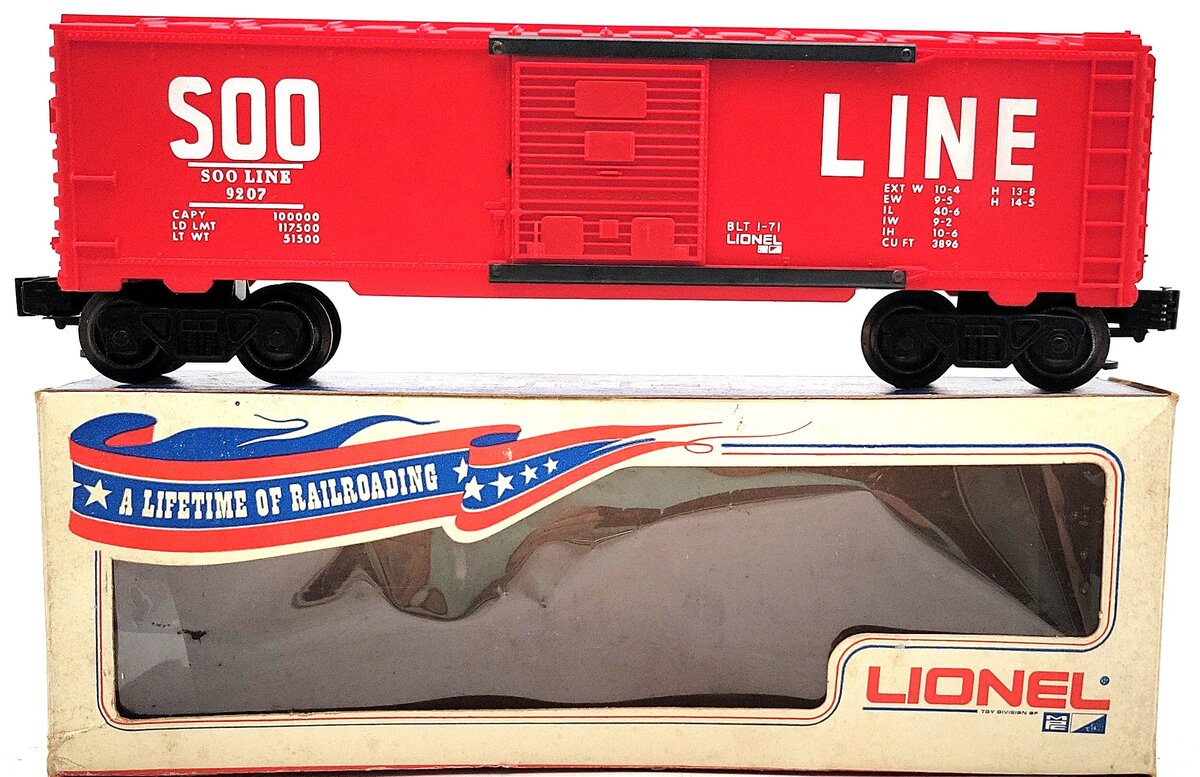 Lionel 6-9207 O Gauge Soo Line Boxcar #9207 VG/Box