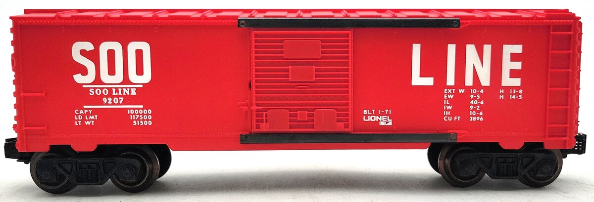 Lionel 6-9207 O Gauge Soo Line Boxcar #9207 VG/Box