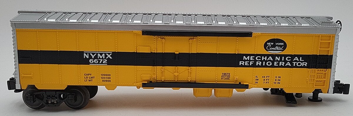 Lionel 6-19572 O Gauge Archive Collection PWC New York Central Reefer #6672 EX/Box