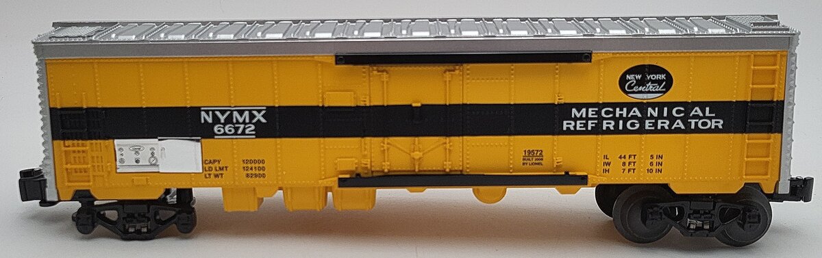 Lionel 6-19572 O Gauge Archive Collection PWC New York Central Reefer #6672 EX/Box