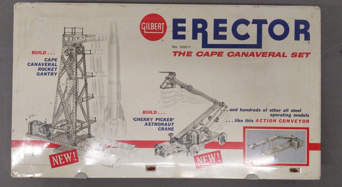 Gilbert 10211 Vintage S Cape Canaveral Erector Set VG/Box
