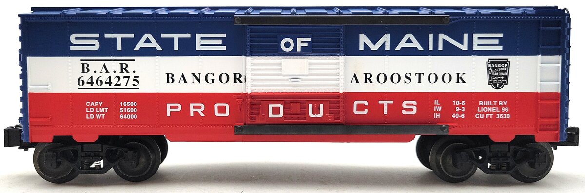 Lionel 6-19273 O Gauge State of Maine Boxcar #6464275 LN/Box