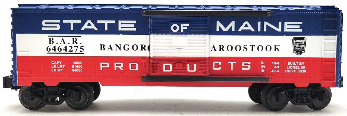 Lionel 6-19273 O Gauge State of Maine Boxcar #6464275 LN/Box
