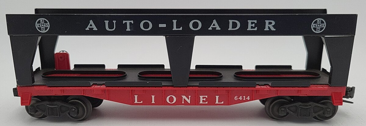 Lionel 6414 Vintage O Gauge Postwar Evans Autoloader with 2 Automobiles EX