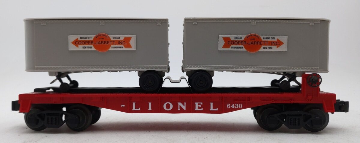 Lionel 6-19455 O Gauge PWC Flat Car w/C.J. Vans #6430 LN/Box