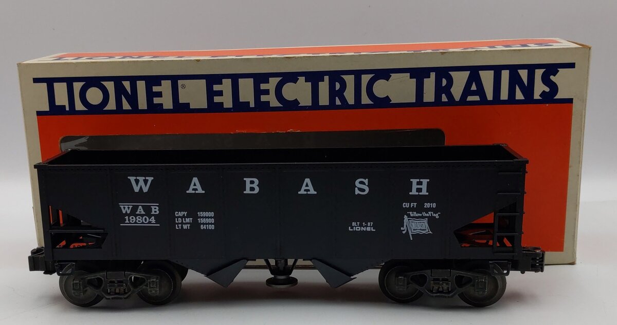 Lionel 6-19804 O Gauge Wabash Operating Hopper Car NIB