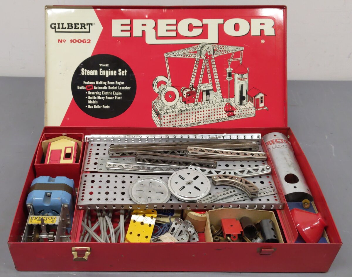 Gilbert 10062 Vintage S Erector Steam Engine Set VG/Box