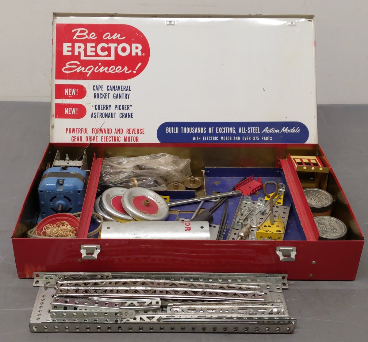 Gilbert 10211 Vintage S Cape Canaveral Erector Set VG/Box