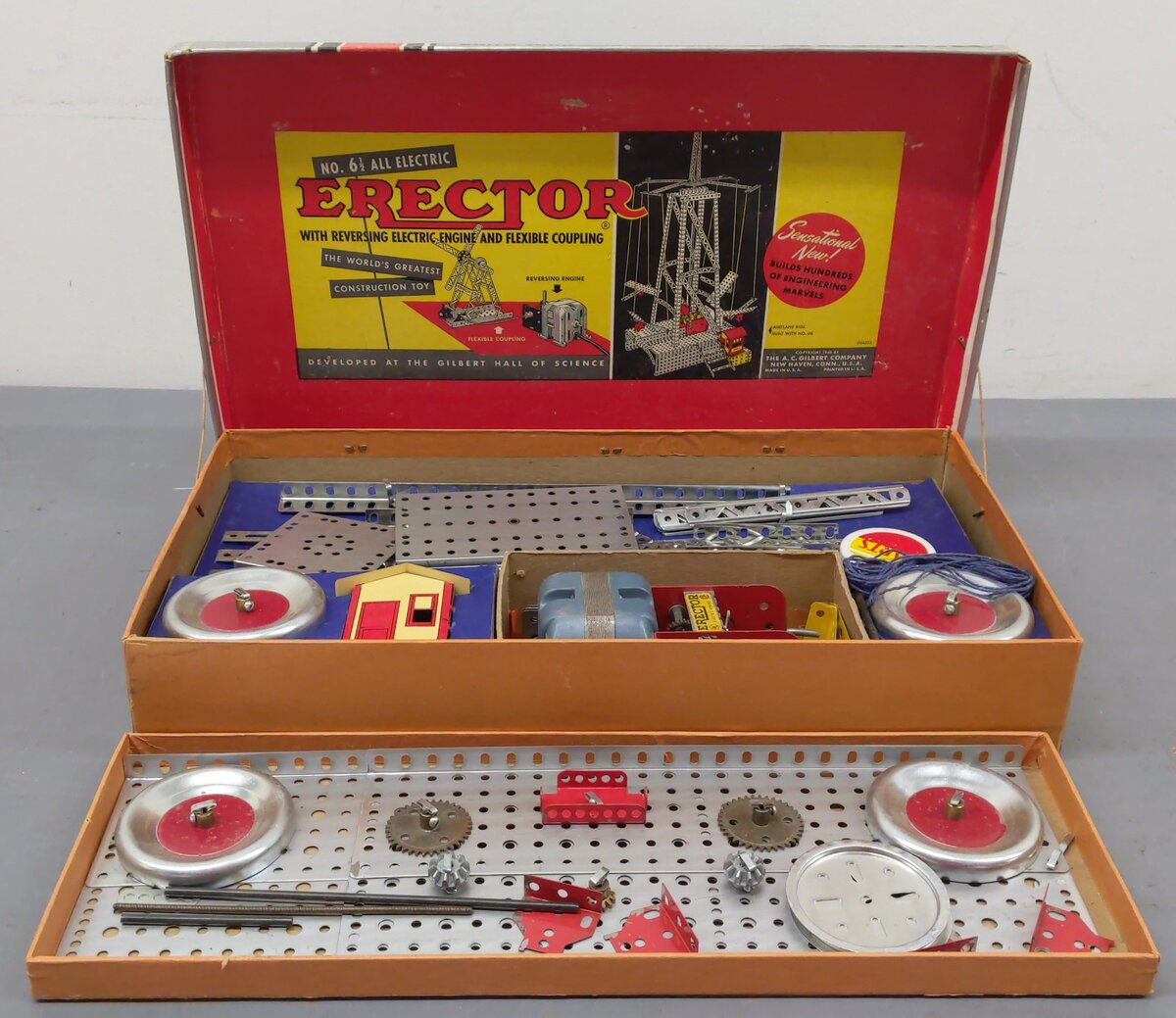 Gilbert 6 1/2 Vintage S Erector Set VG/Box