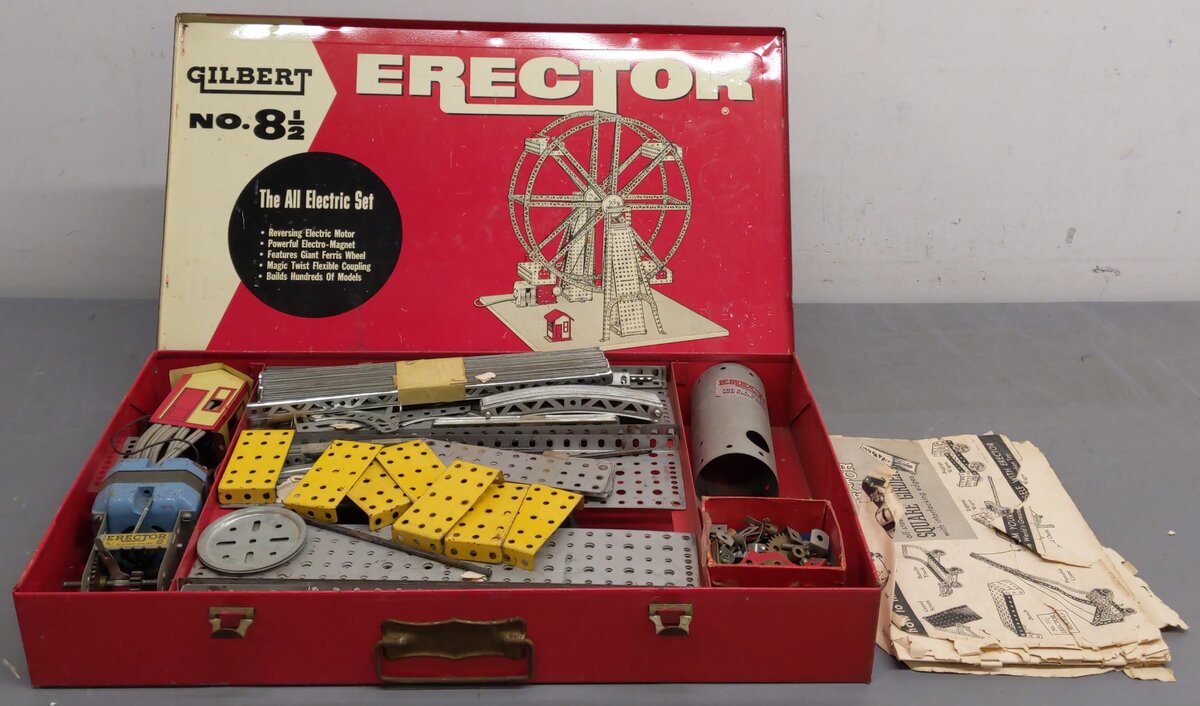 Gilbert 8 1/2 Vintage Erector All Electric Ferris Wheel Kit/Box