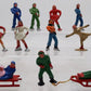 Vintage Lead Ice Skating Figures & Sleds [13] EX