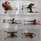 Vintage Lead Santa & Figures Skiing [6] VG