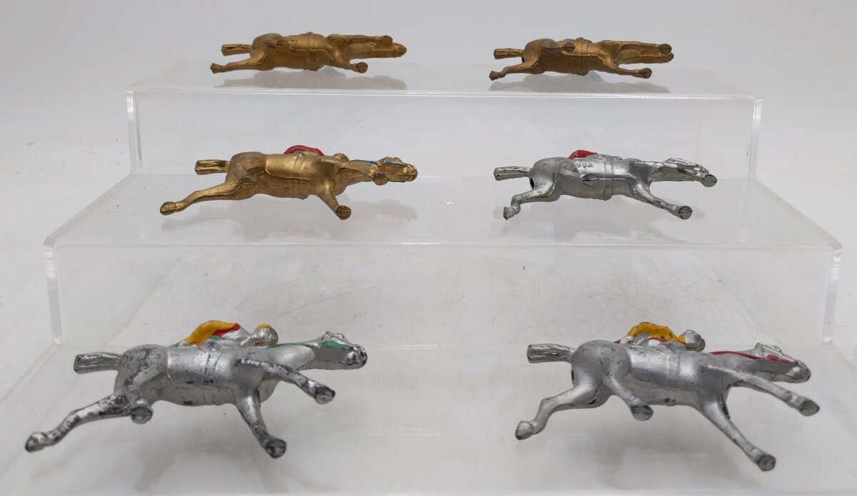 Barclay Lead Race Horse w/Jockey [6] VG