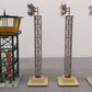 Lionel 192/195 Vintage O Operating Control Tower & Flood Lights [4] VG
