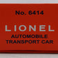 Lionel 6-29443 O Evans Auto Loader #6414 LN/Box