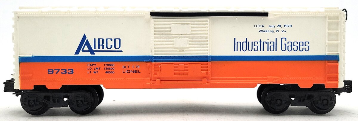 Lionel 6-9733 O Gauge Airco LCCA Boxcar with Tank EX