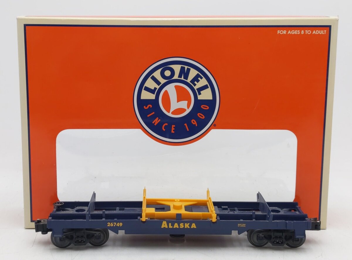 Lionel 6-26749 O Alaska Operating Log Dump Car EX/Box
