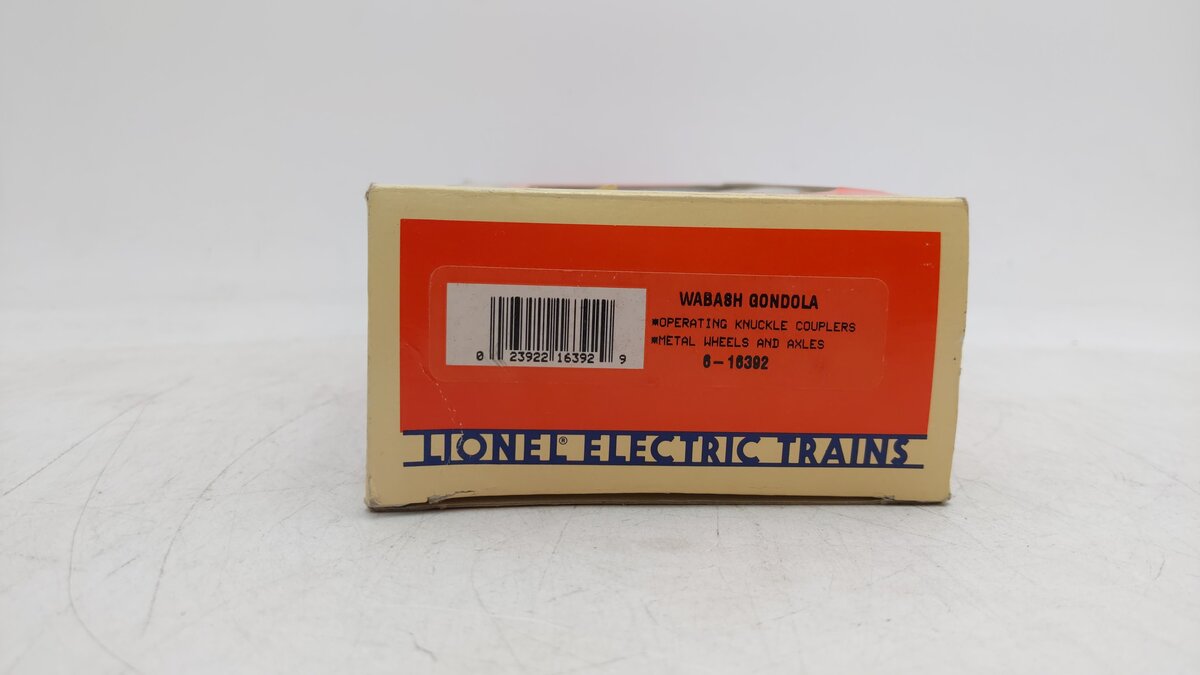 Lionel 6-16392 O Gauge Wabash Gondola With Canisters EX/Box