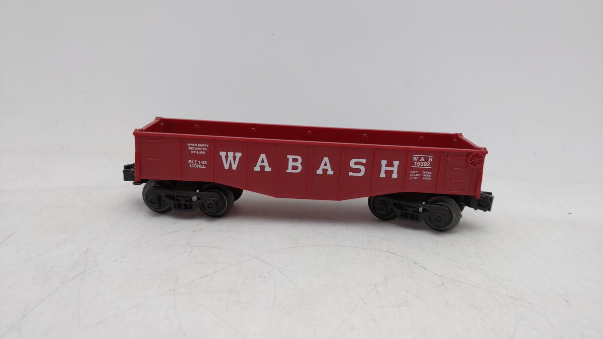 Lionel 6-16392 O Gauge Wabash Gondola With Canisters EX/Box